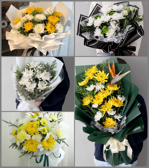 广东梅州市蕉岭县三圳镇福北村白事花束代送
